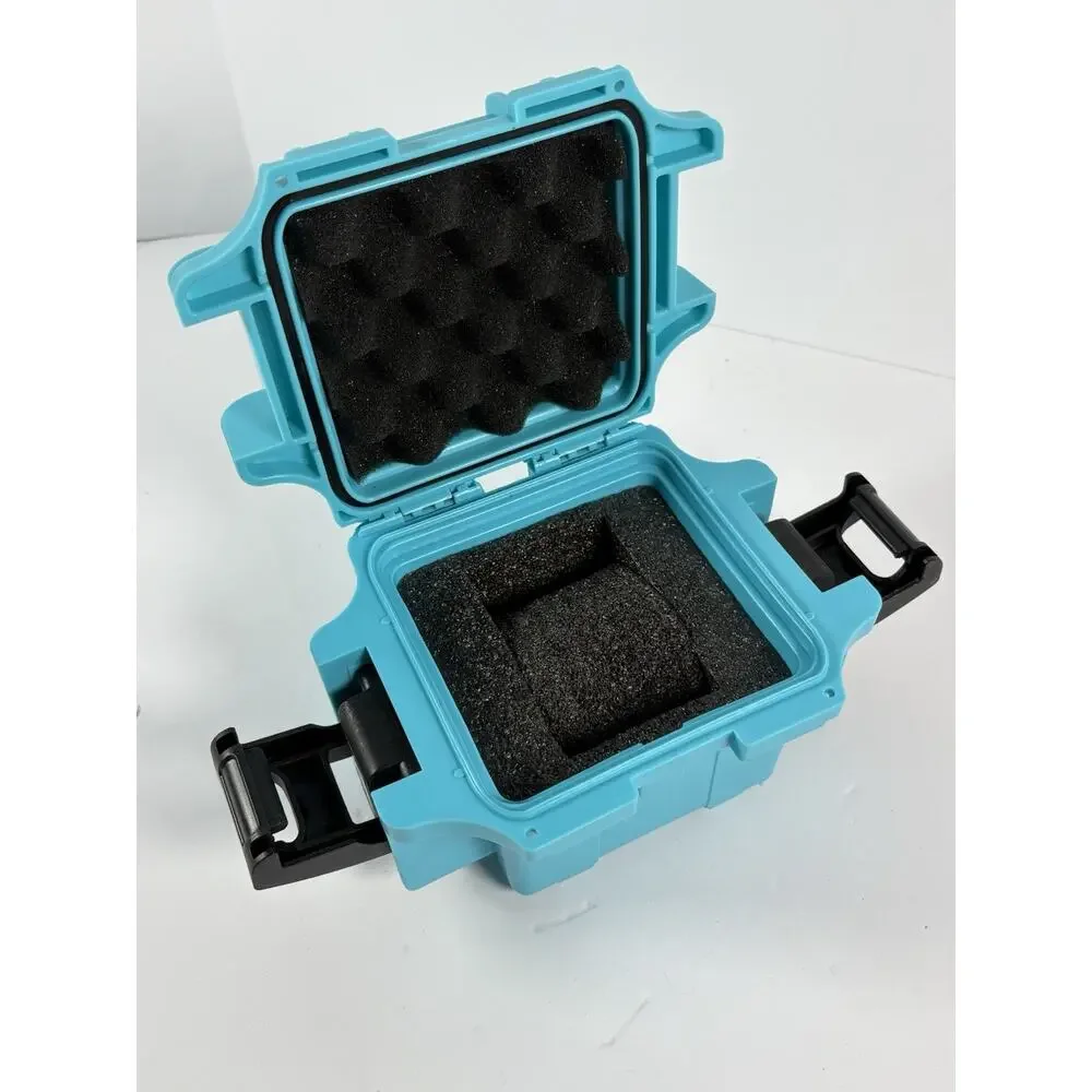 Invicta 1 Slot Waterproof Watch Case Travel Storage Box Impact Resistant Blue
